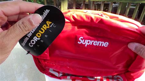 how to spot fake supreme waist bag red ss18|How To Know If Your Supreme Bag Is Real (2024) .